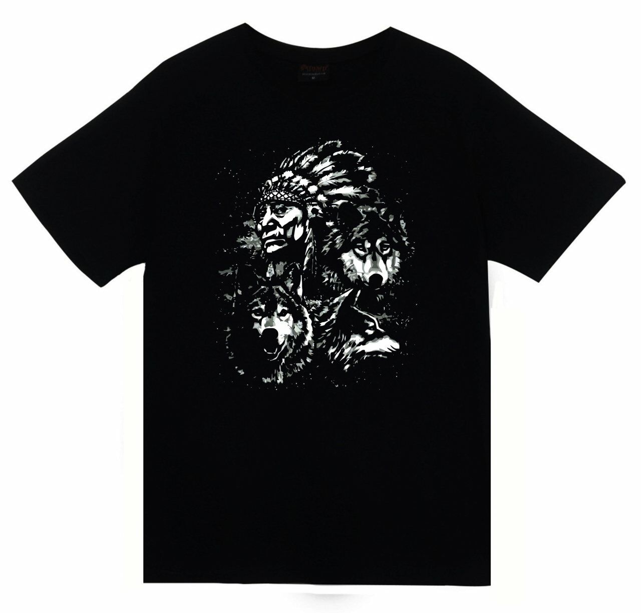 Kızılderili Baskılı T-shirt
