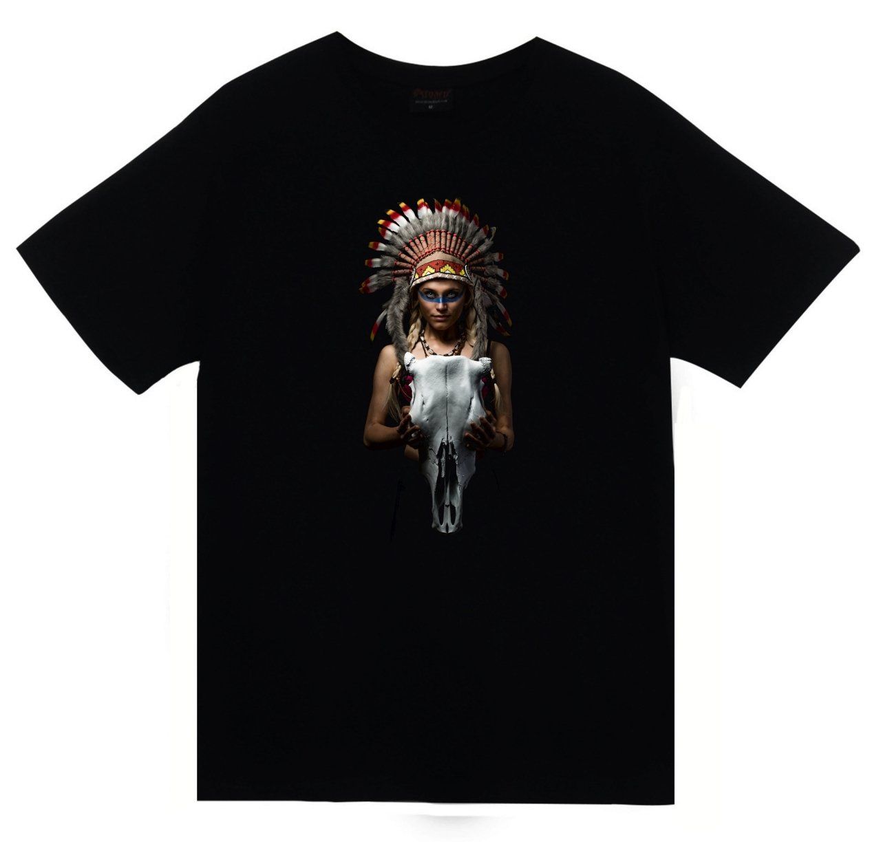 Kızılderili Baskılı T-shirt