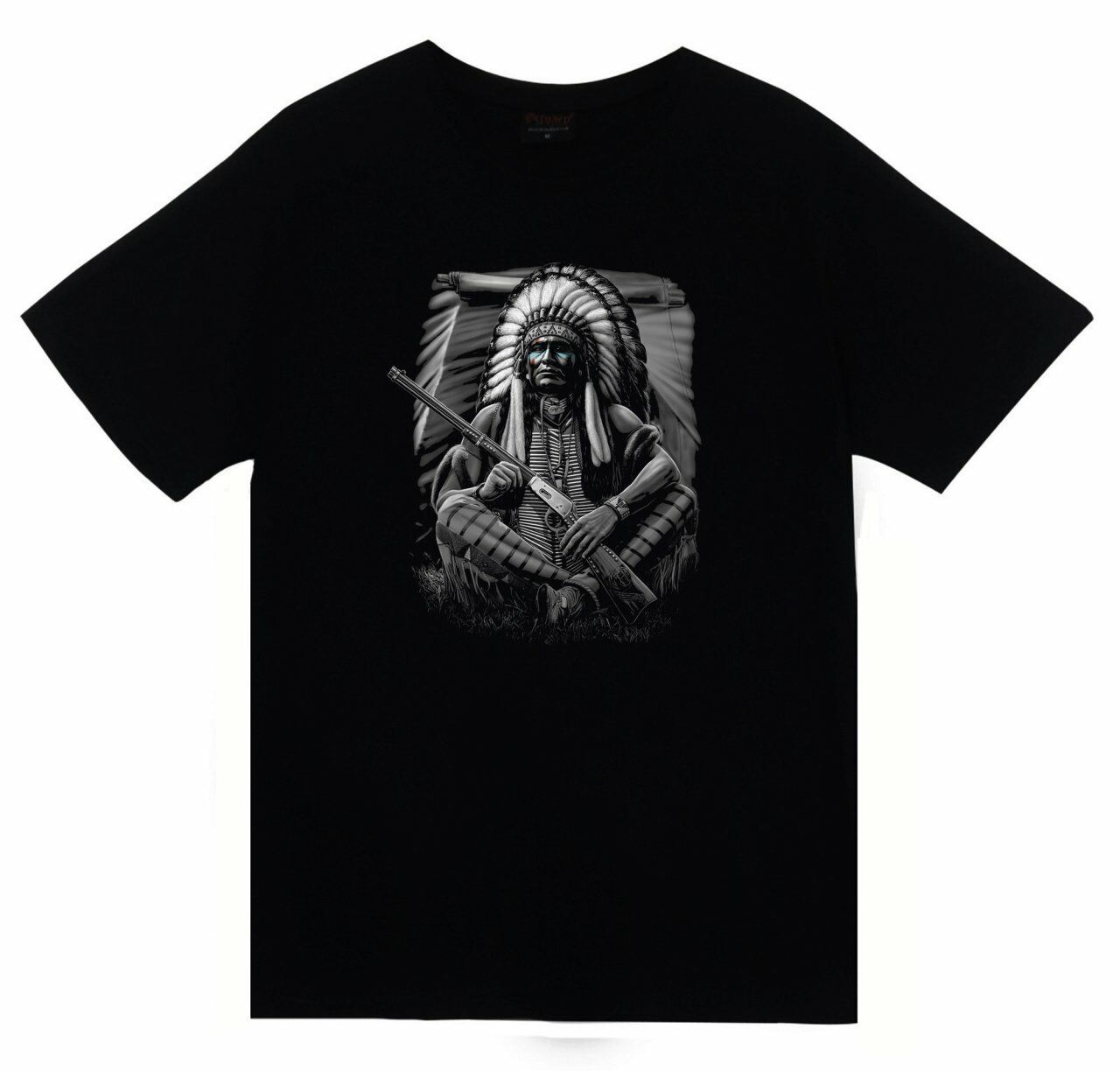 Kızılderili Baskılı T-shirt