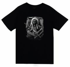 Kızılderili Baskılı T-shirt