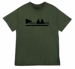 Depeche Mode Baskılı T-shirt YEŞİL
