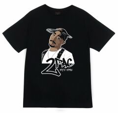Tupac Shakur Baskılı T-shirt