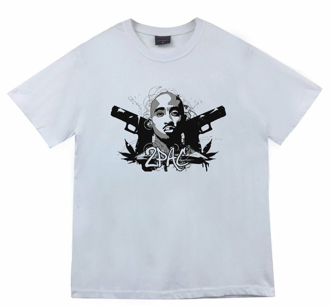 Tupac Shakur Baskılı T-shirt