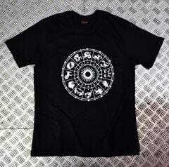 ASTROLOJİ HARİTASI - ZODIAC Baskılı T-shirt