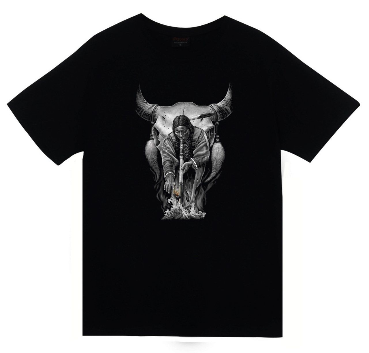 Kızılderili Baskılı T-shirt