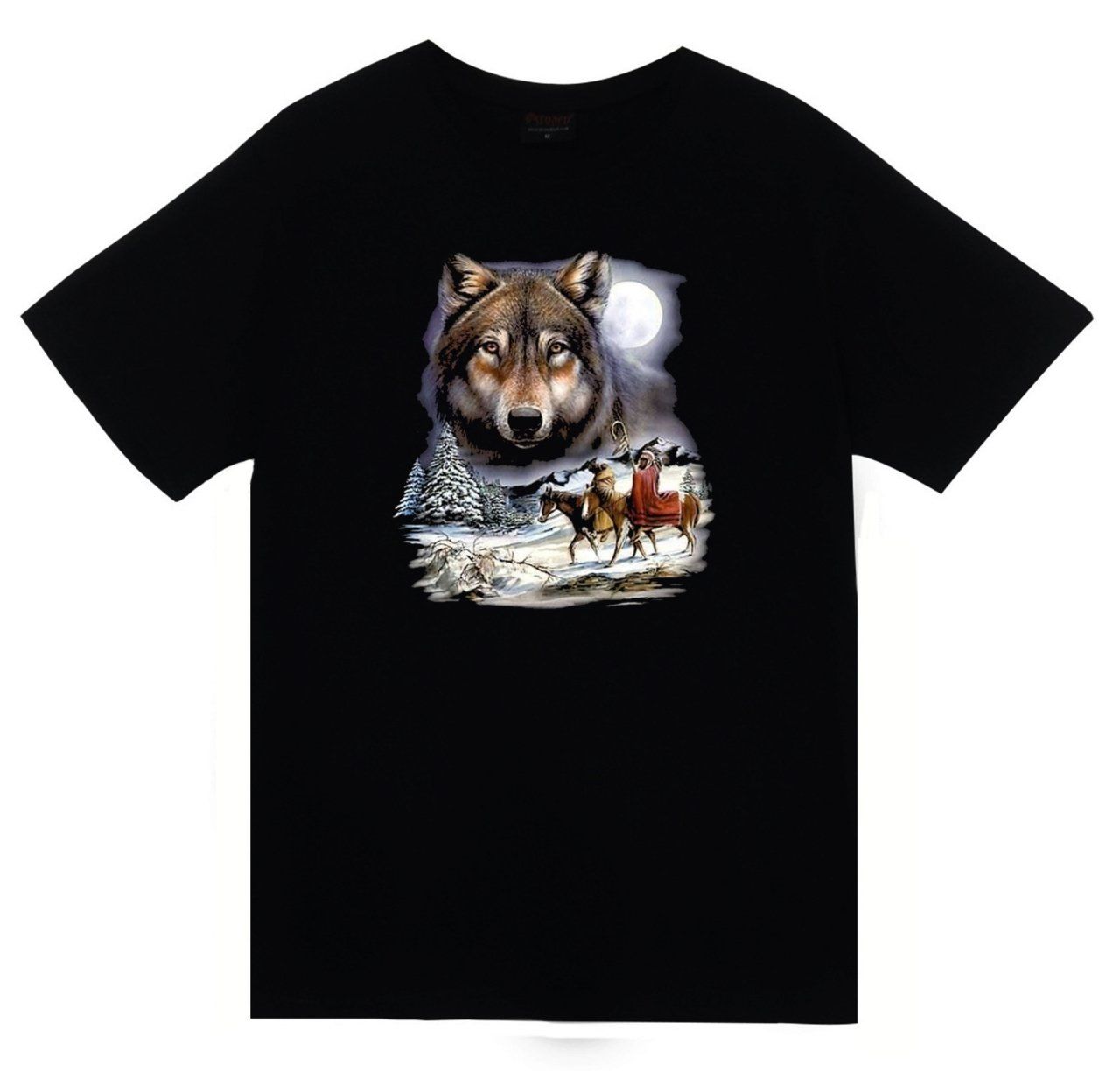 Kızılderili Baskılı T-shirt