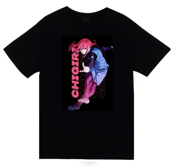 Blue Lock Anime Baskılı Unisex %100 Pamuk Siyah T-shirt