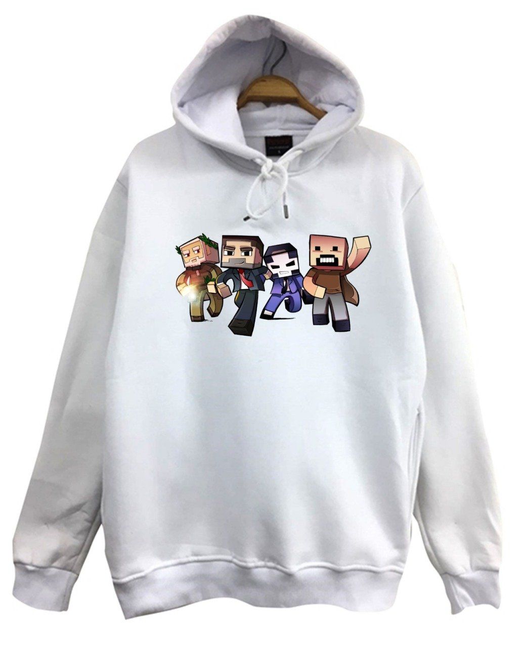 Minecraft Baskılı Sweatshirt