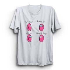 Fall Guys Among Us Oyun Baskılı Tshirt