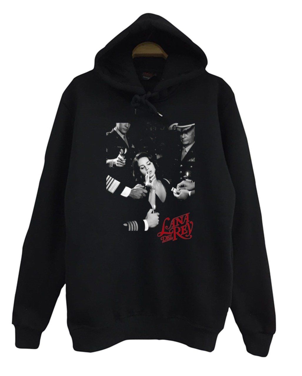 Lana Del Rey Baskılı Kapüşonlu Sweatshirt