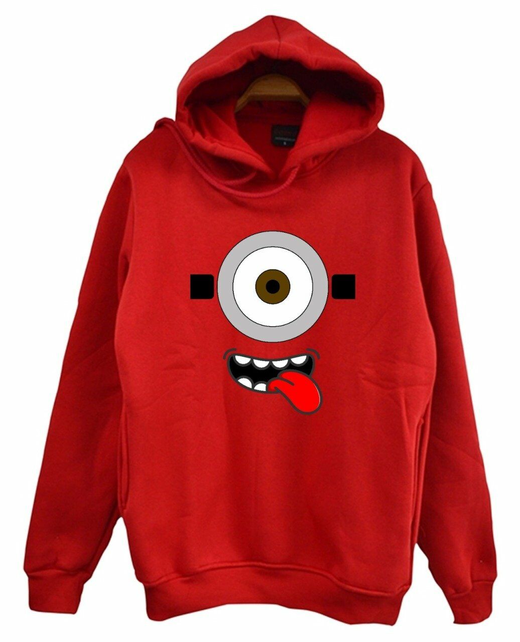 Minions Baskılı Kapüşonlu Sweatshirt