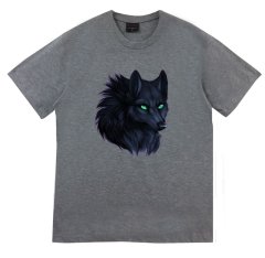 Kurt Baskılı T-shirt GRİ - M