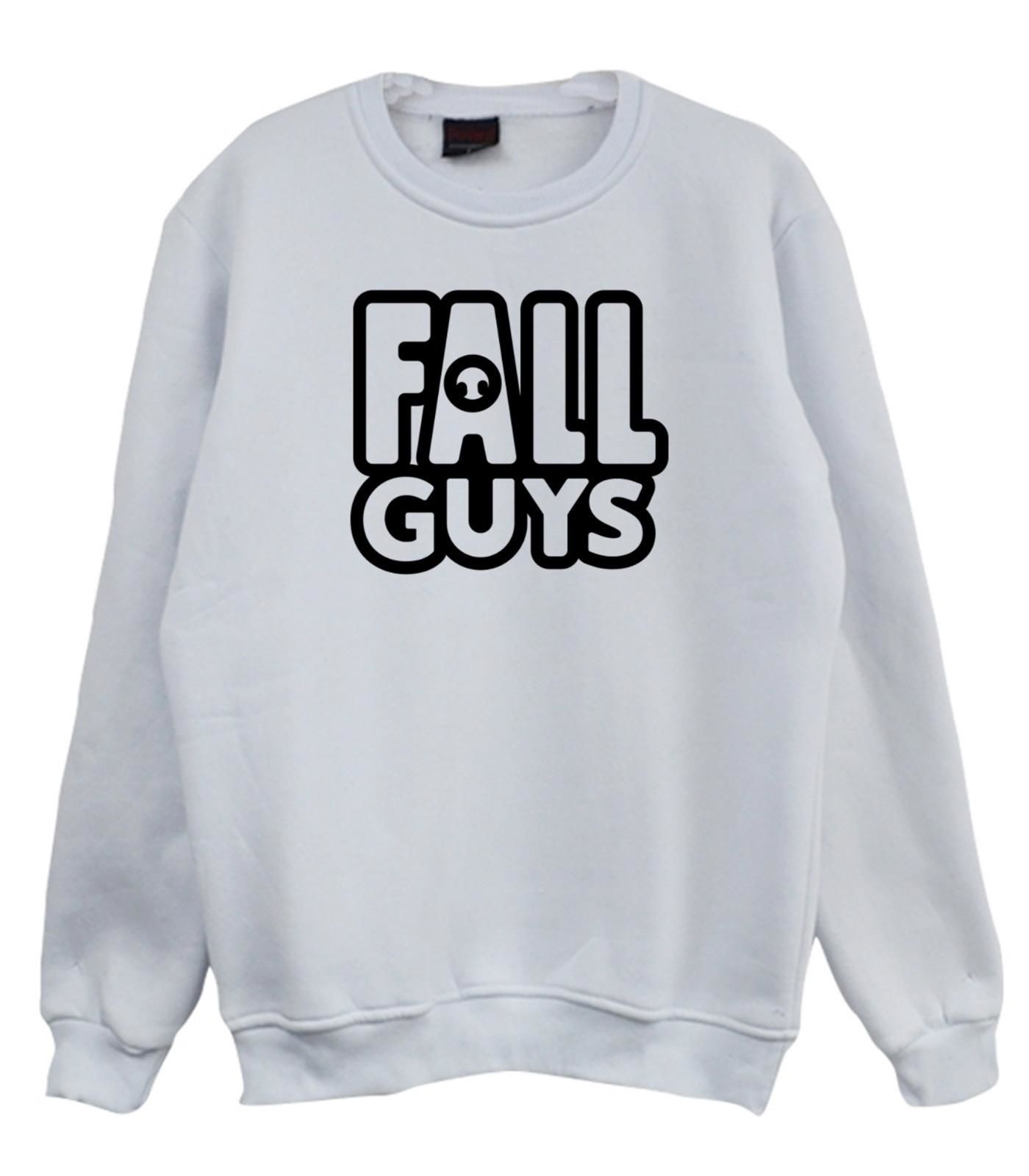 Fall Guys Oyun Baskılı Bisiklet Yaka Sweatshirt