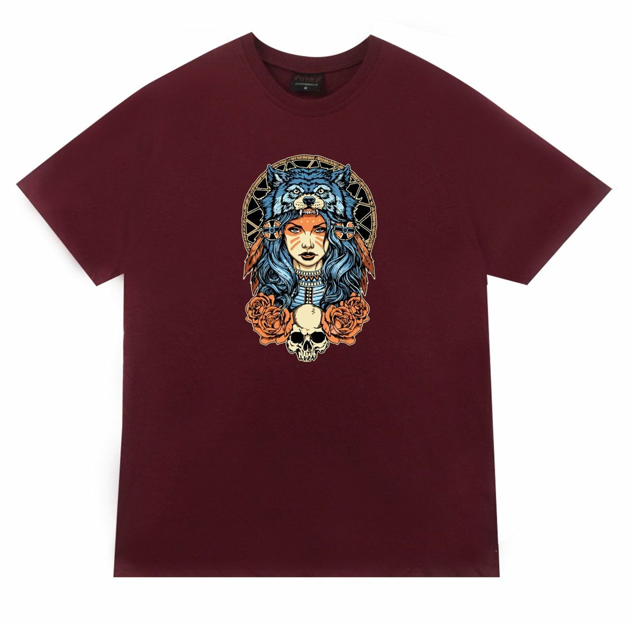 Kızılderili Baskılı T-shirt