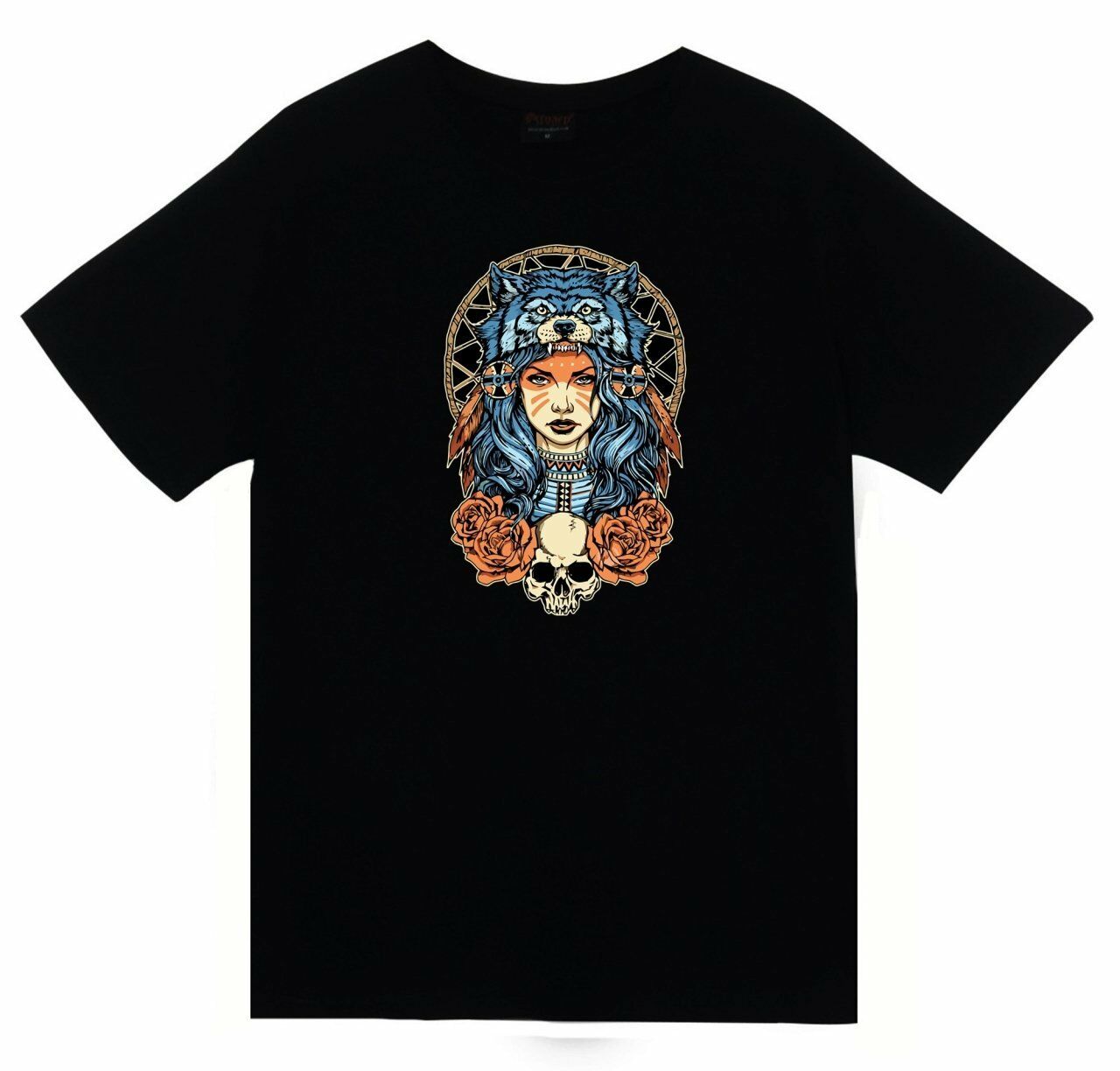 Kızılderili Baskılı T-shirt