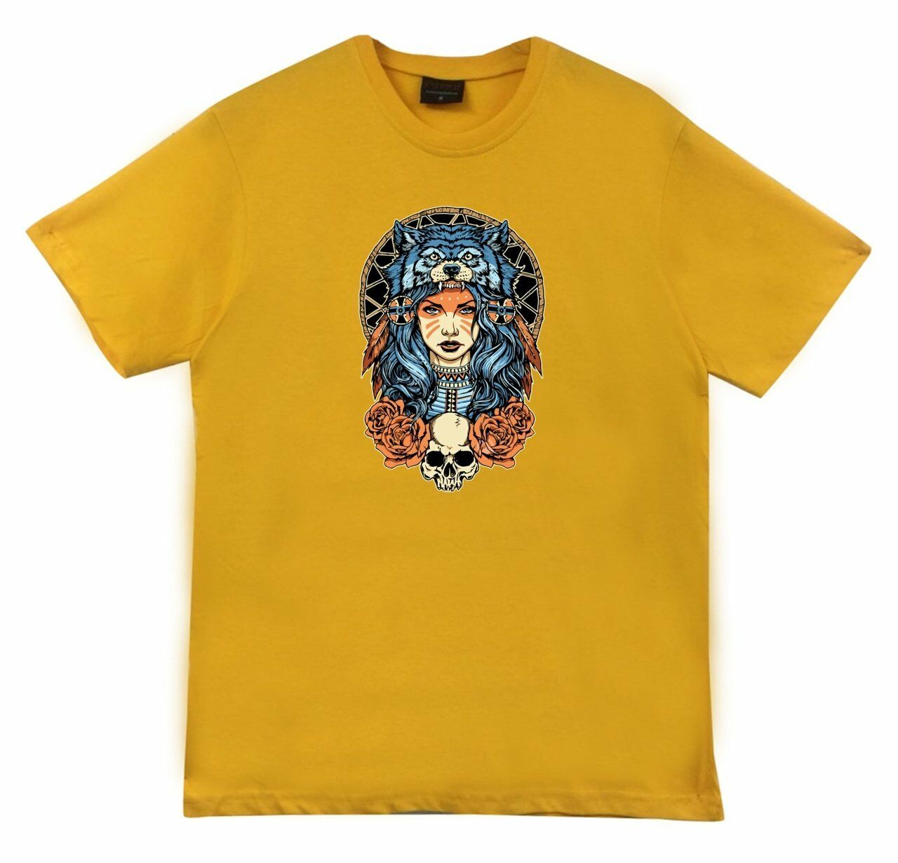 Kızılderili Baskılı T-shirt