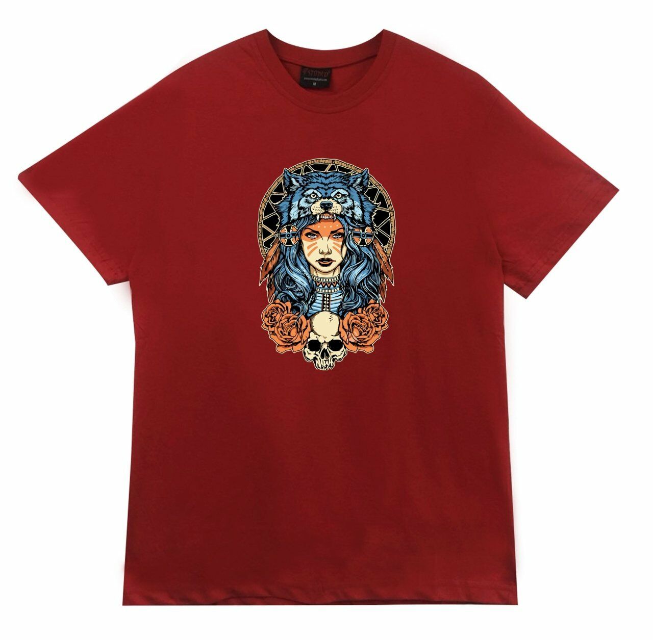 Kızılderili Baskılı T-shirt