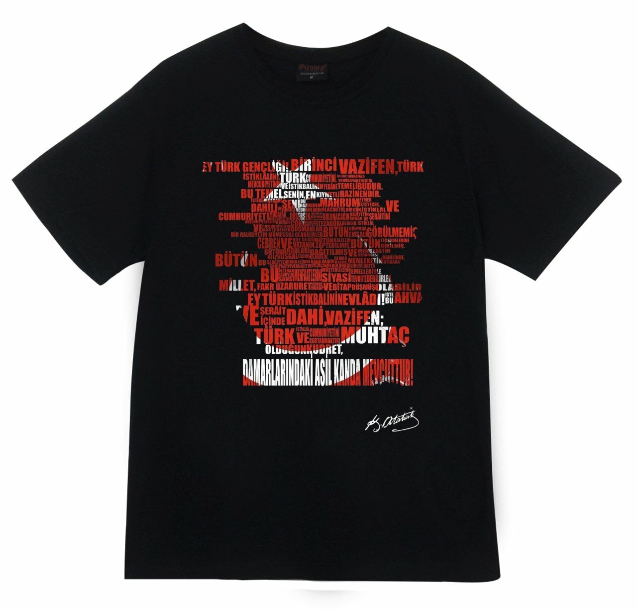 Gazi Mustafa Kemal Atatürk Baskılı T-shirt