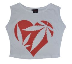 KALP Baskılı Göbek Üstü-Yarım T-shirt
