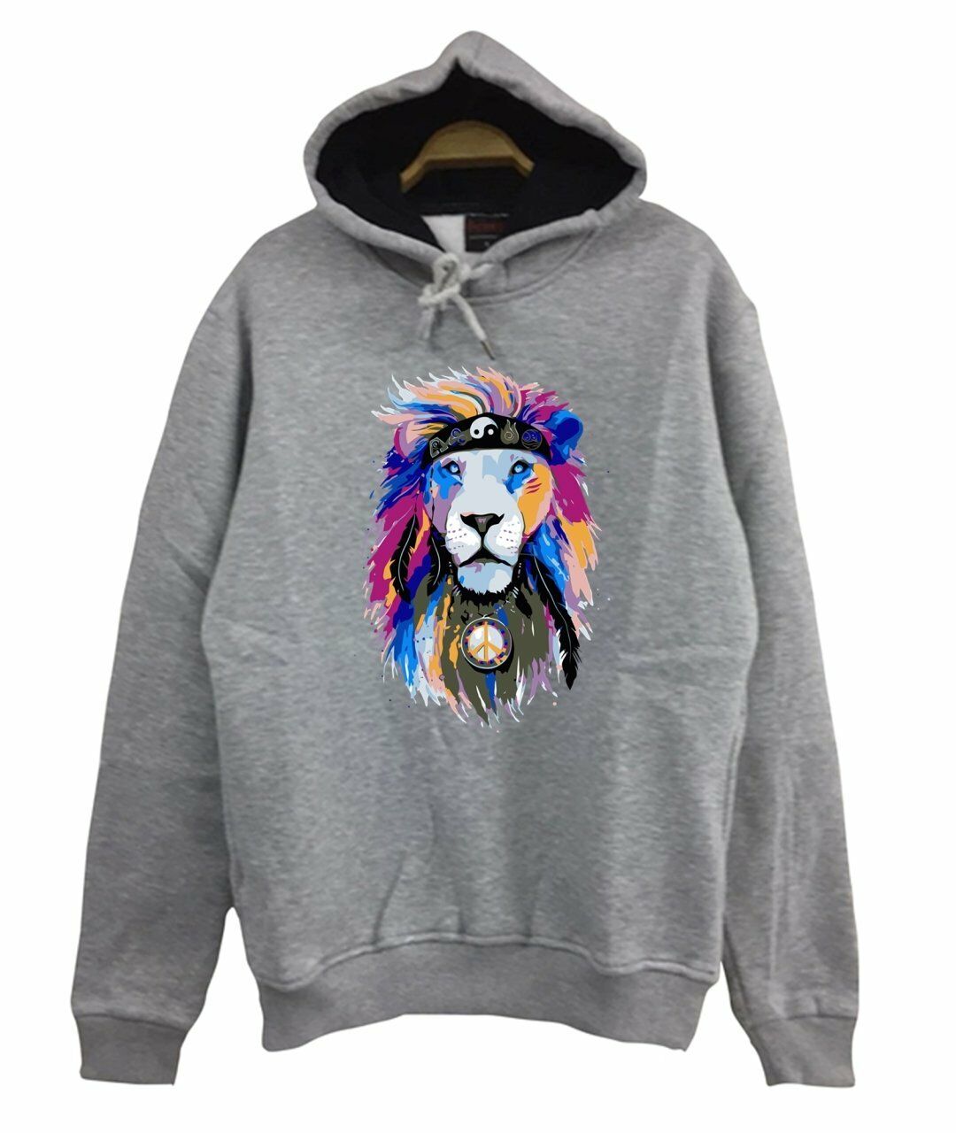 Aslan Kızılderili Baskılı Sweatshirt