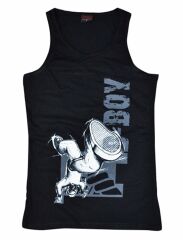 B-Boy Baskılı Sıfır Kol T-Shirt