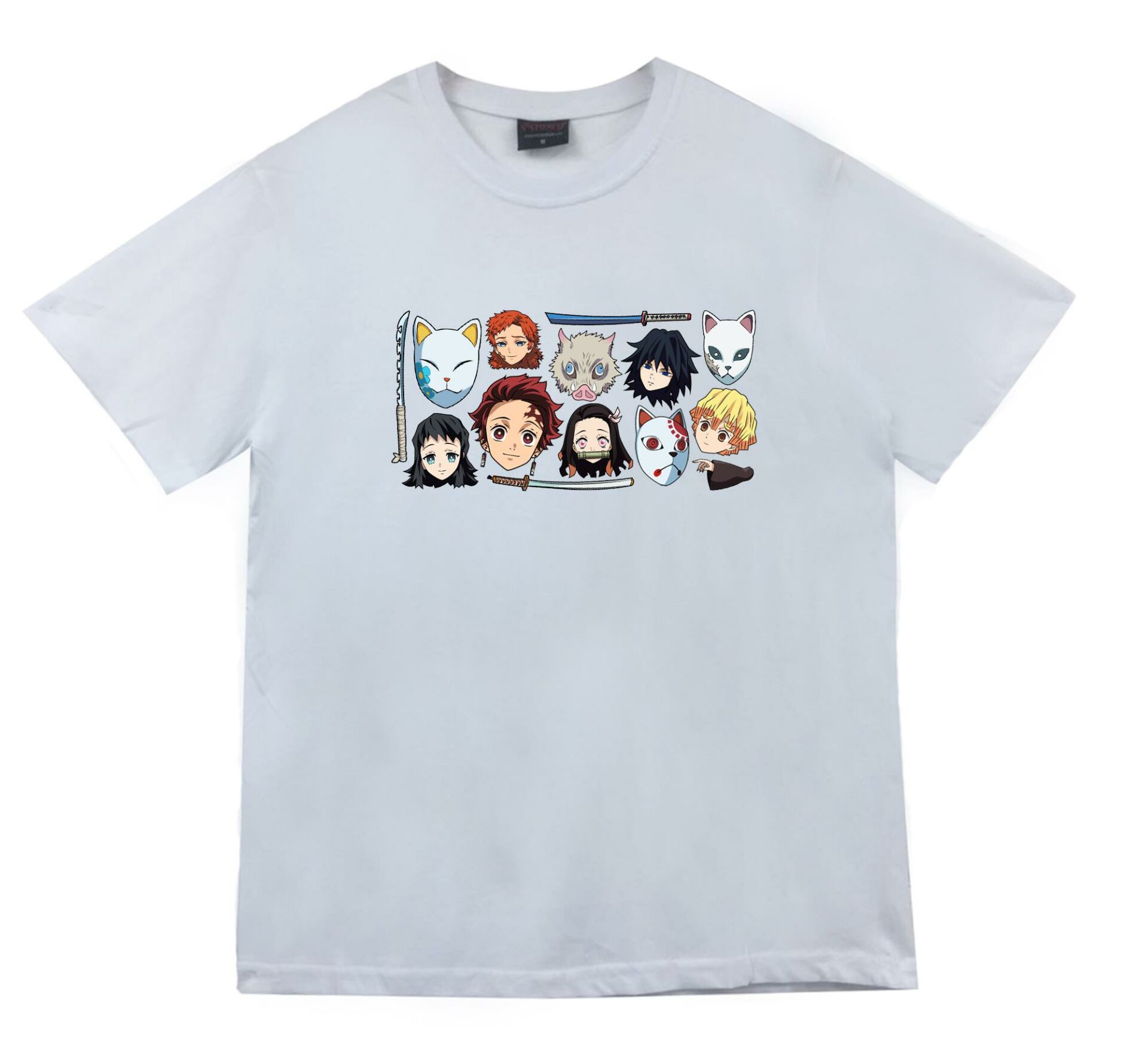 Damon Slayer Anime Baskılı Tshirt