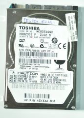TOSHIBA SATA 80GB MK8034GSX HDD2D38 2.5'' 5400RPM HDD