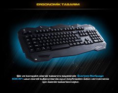 Rampage KM-R1 Siyah Kablolu Aydınlatmalı Standart OyuncuKlavye