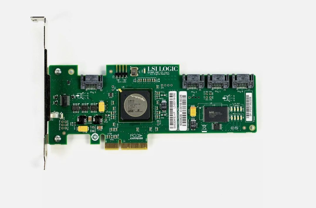HP LSI Logic SAS3041E-HP PCIe SAS Raid Controller Card, 405272-005, 510359-001