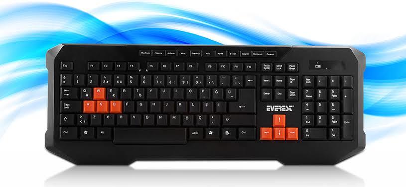 Everest KB-961 Siyah USB Multimedia Q Klavye