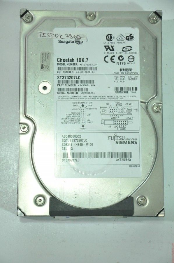 SEAGATE 80 PIN 36GB ST373207LC#36 3.5'' 10000RPM SCSI HDD