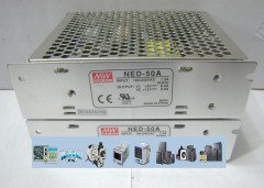 5V 6A ve 12V 2A Metal Adaptör MEAN WELL  NED-50A AC/DC Power Supply - 2 Outputs - 5V/12V@6A/2A -