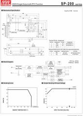 24V 8,4A Metal Adaptör MeanWell MW SP-200-24 MW Power Supply 24V 8.4A 201.6W 199x99x50mm AC85~264V