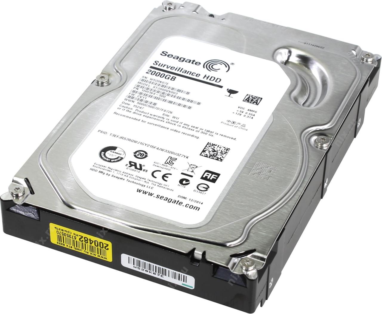 SEAGATE SATA 2TB ST2000VX003 3.5'' 6Gb/s HDD