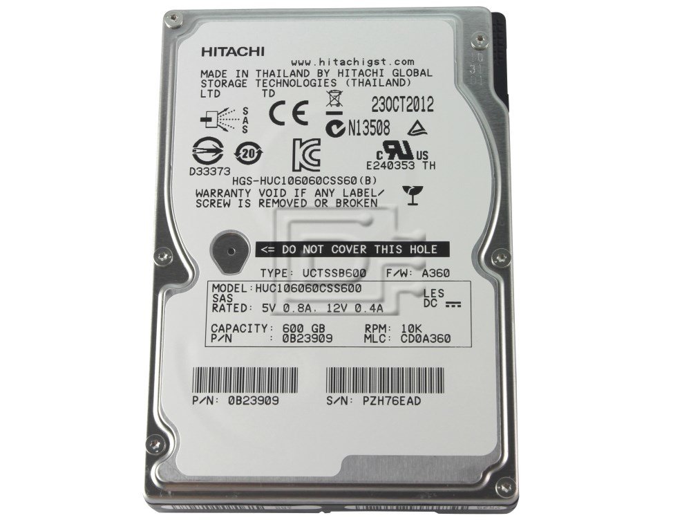Hitachi 2.5'' SAS 600GB 10KRPM HUC106060CSS600 HDD