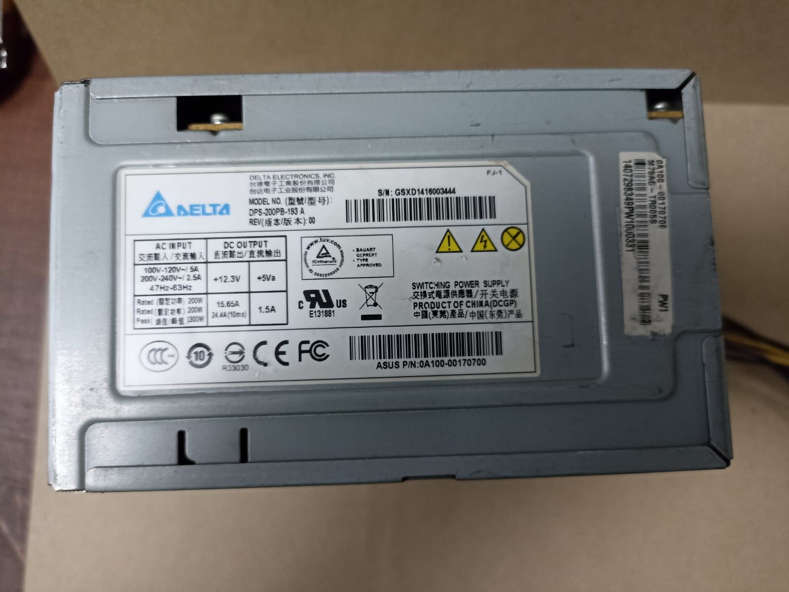 Delta Electronics DPS-200PB-193 A 190Watt Power Supply