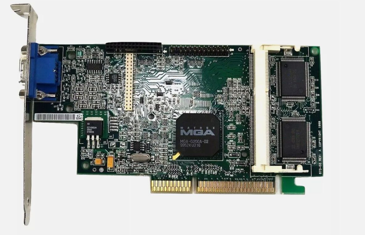 8MB Matrox HP 873-03 5064-9191 AGP VGA Video Card
