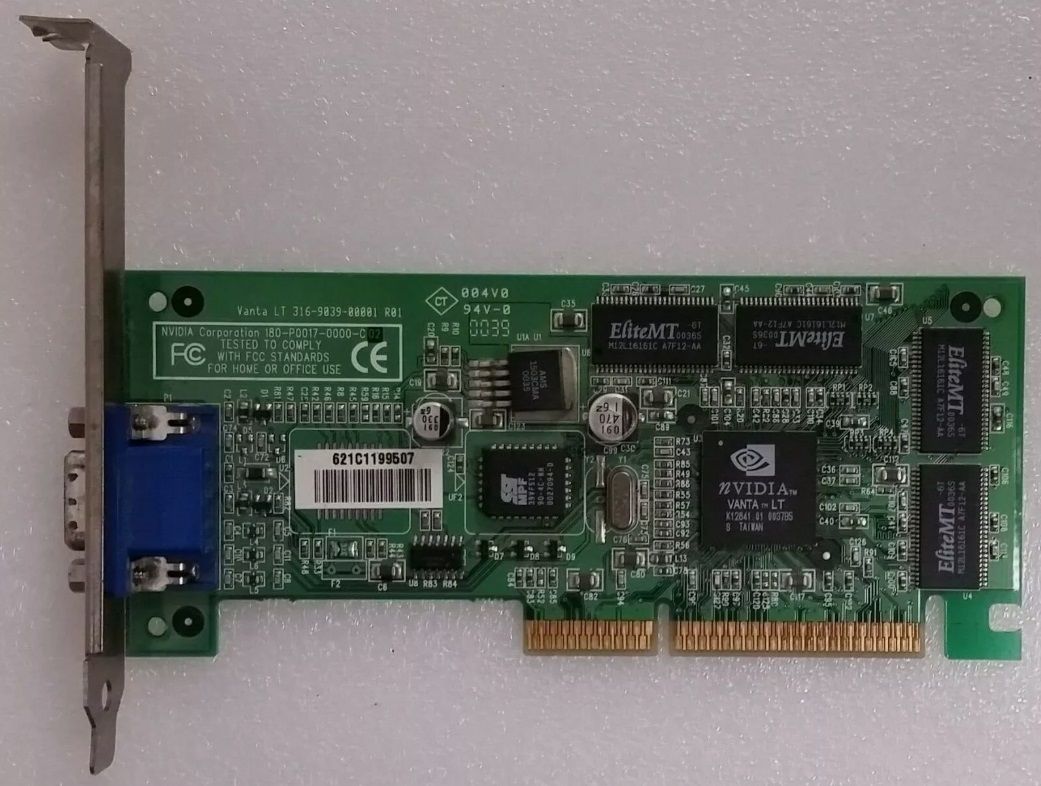 Compaq nVidia Vanta LT 8MB AGP Video Adapter, 192174-002