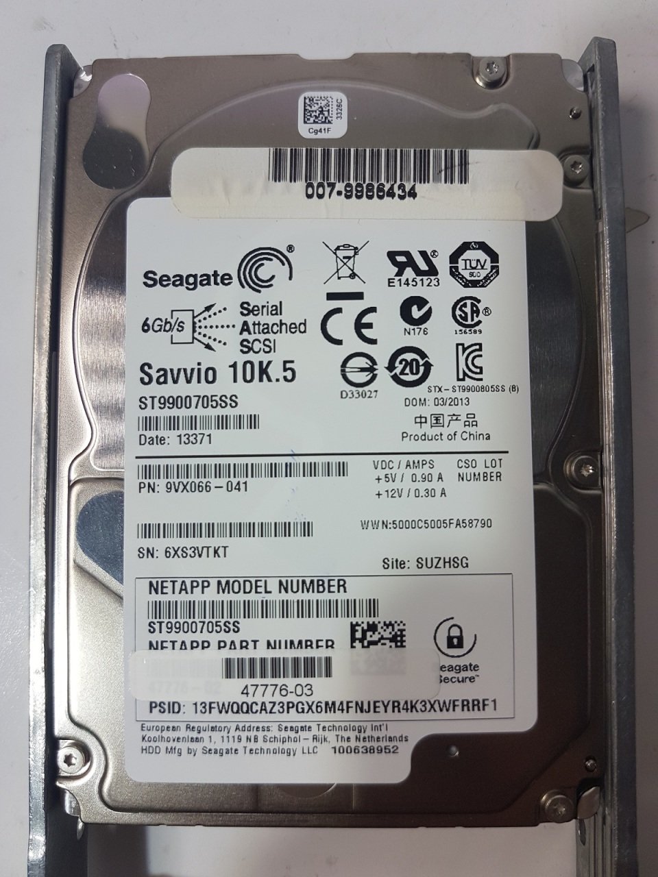 Seagate 900GB 2.5''ST9900705SS Savvio 10K.4 6Gb/s SAS HARD DRIVE