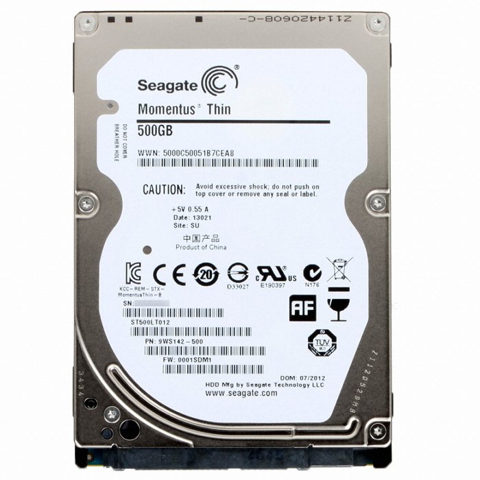 SEAGATE SATA 500GB Thin ST500LT012  2.5'' 5400RPM HDD