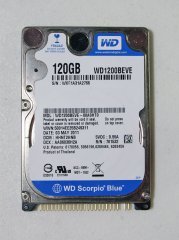 WESTERN DIGITAL IDE 120GB WD1200BEVE-00A0HT0 2.5'' 5400RPM HDD