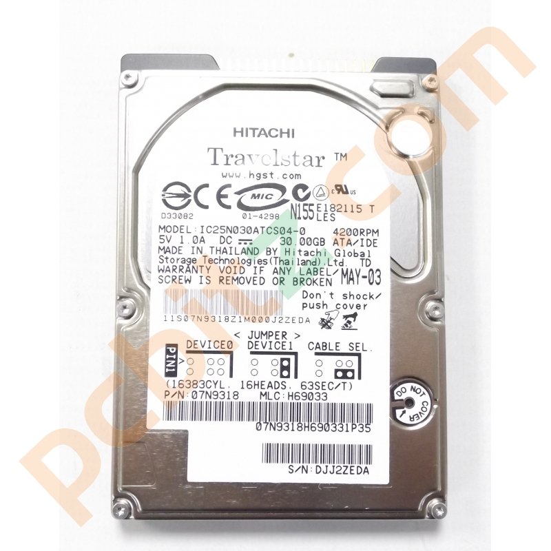 HITACHI IDE 30GB IC25N030ATCS04-0 2.5'' 4200RPM HDD