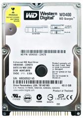 WESTERN DIGITAL IDE 40GB WD400UE-22HCT0 2.5'' 5400RPM HDD