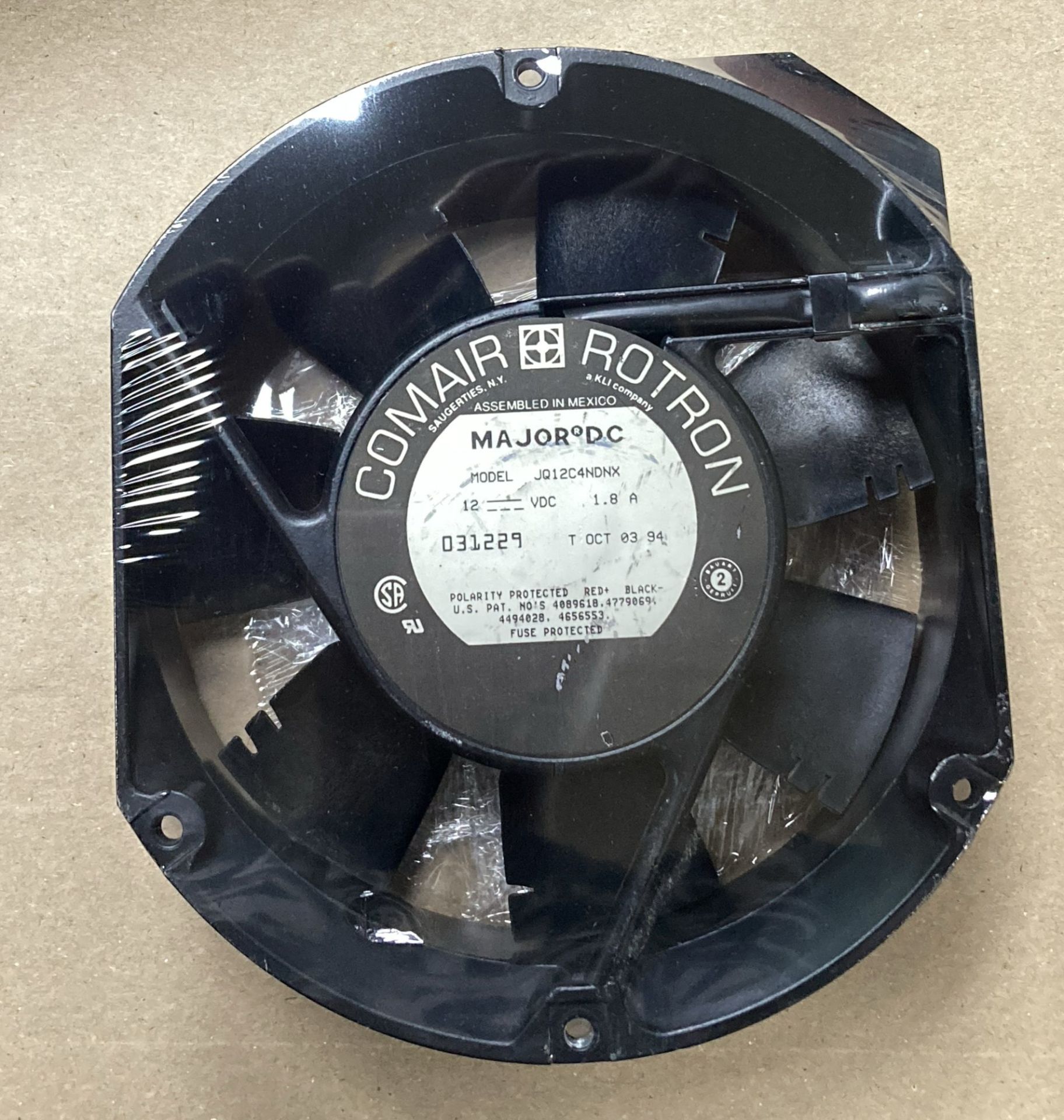 COMAIR ROTRON FAN AXIAL MODEL JQ12C4NDNX 12v 1,8a 15x17x5cm