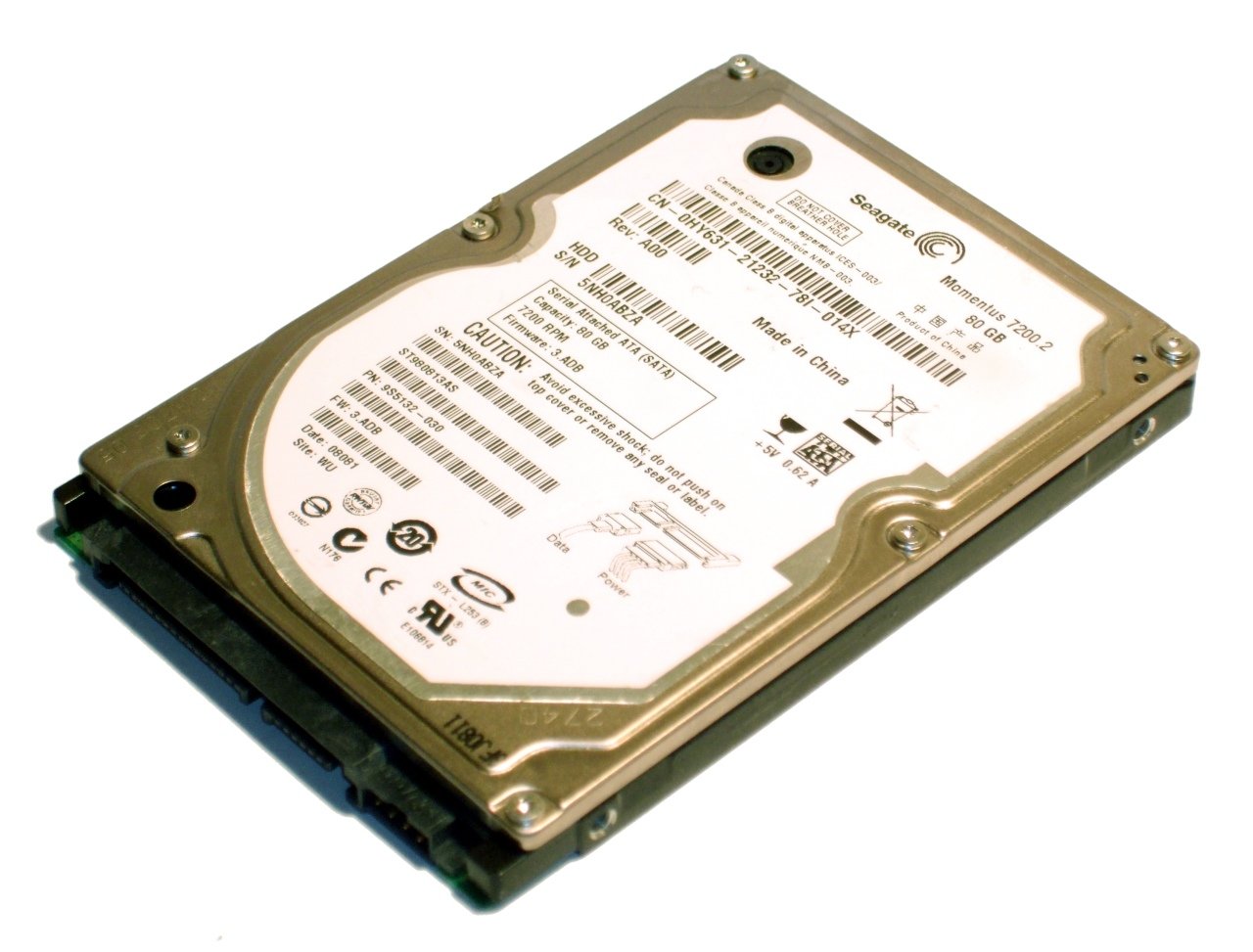SEAGATE SATA 80GB ST980813AS 2.5'' 5400RPM HDD