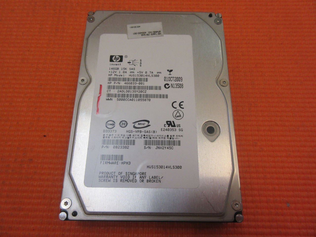 HITACHI SAS 146GB hus153014vls300 DF146BABUE 462587-002 3.5'' 15000RPM SCSI HDD