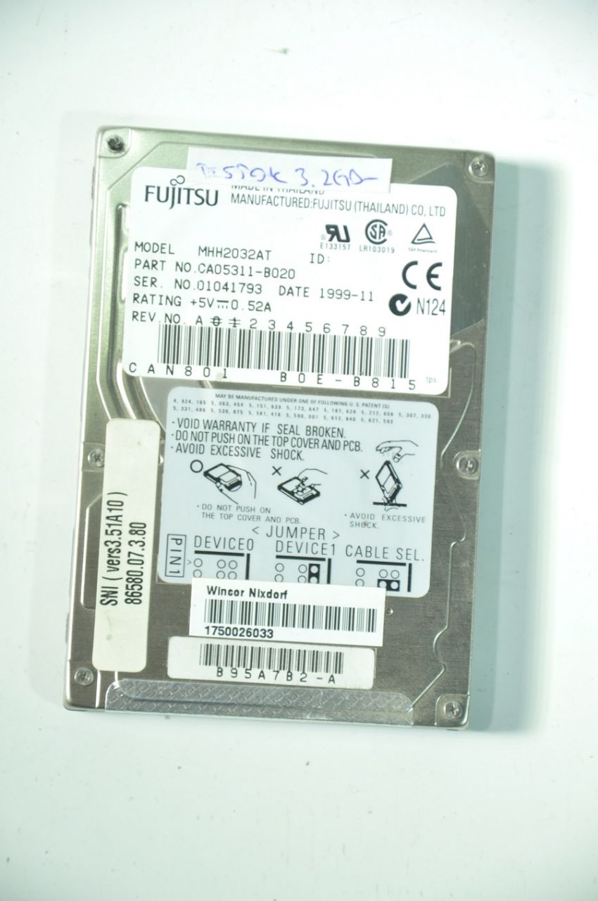 FUJITSU IDE 3.2GB MHH2032AT 2.5'' 4200RPM HDD