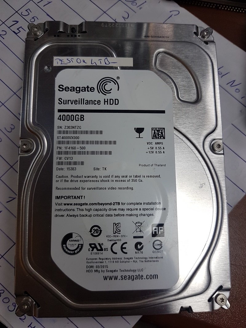 SEAGATE Surveillance SATA 4TB ST4000VX000 3.5''  HDD