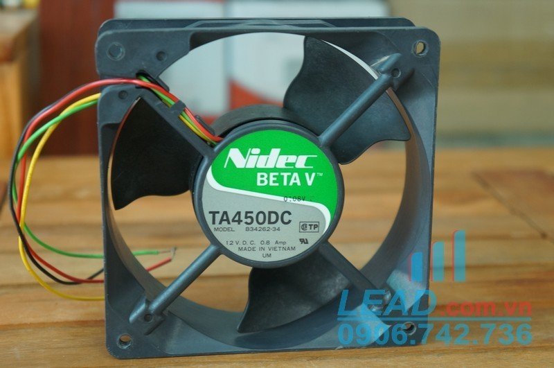 NIDEC BETA V VA450DC B34262-34 241761-003 120x38 12 VDC 0.8A FAN