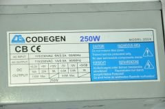 CODEGEN 250X 250W P3 POWER SUPPLY